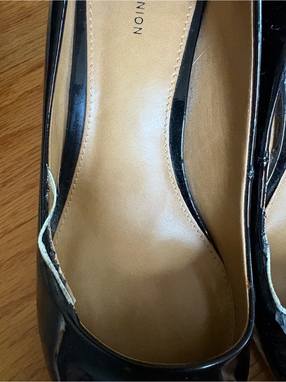 14th & Union Black Patent Pointed Toe Pumps - Picture 2 of 5